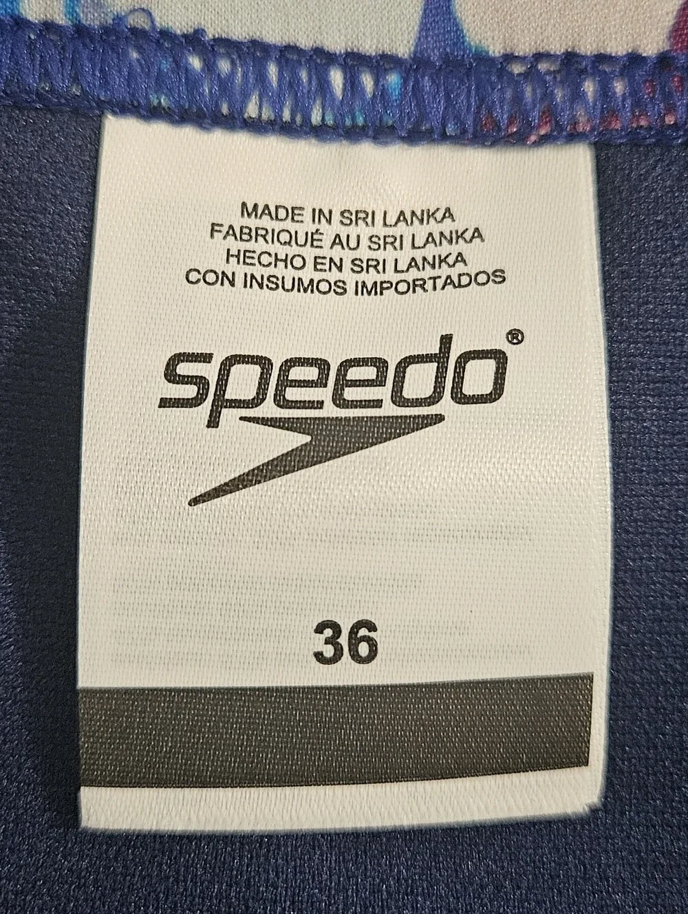 Speedo Size 36 Mens Boys Swim Trunks with Elastic Drawstring Waistband Bathing